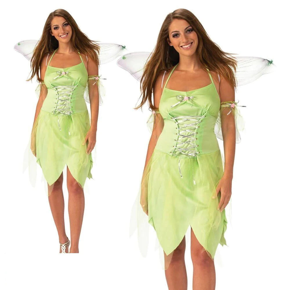 Disfraz De Hada Woodland Verde Para Mujeres