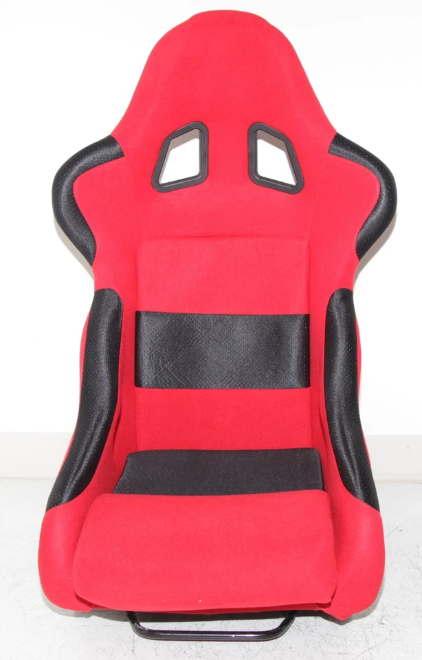 OPENBOX 2PCS Universal Racing Seats Fabric RED/BLACK Civic For Nissan Honda BMW Foto 3 de 4