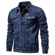 Nueva chaqueta vaquera para hombre Denim chaqueta de transición sudadera casual cárdigan chaqueta