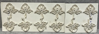 Vintage Chinese Ivory Frog Closures Sew On Knotted Fasteners Set Of 6