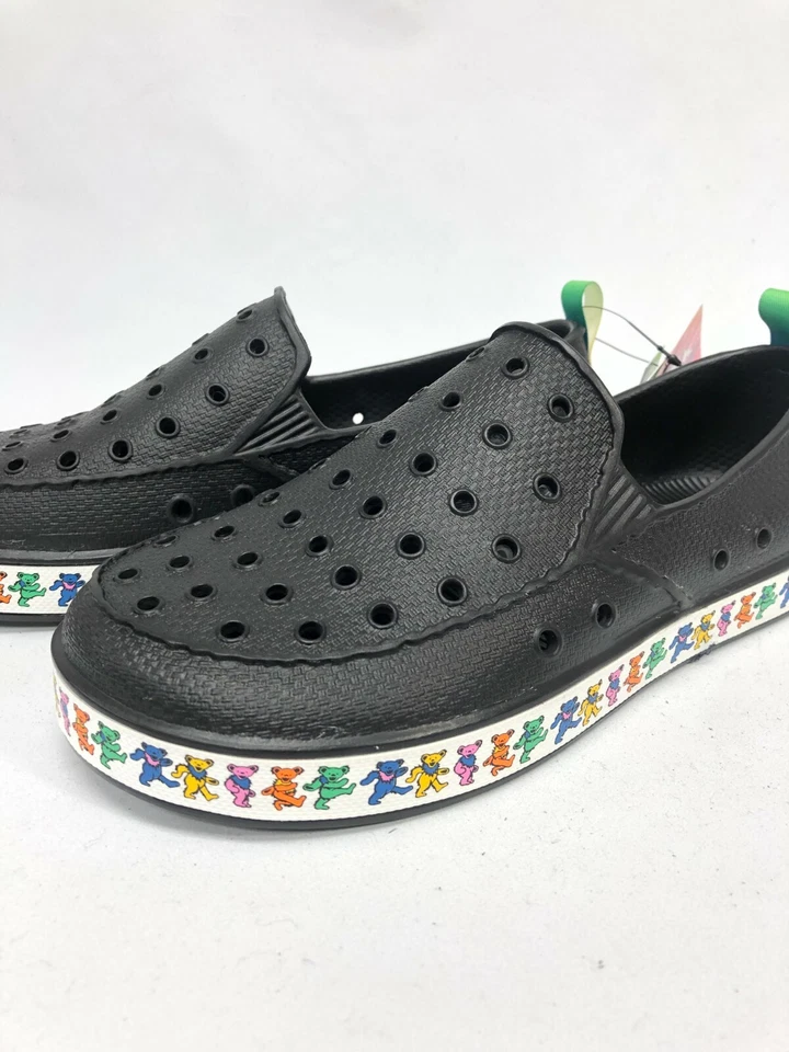 Sapato Slip On Sanuk Kid's Lil Walker Black Dancing Bears Grateful Dead 1110618Y - Imagem 3 de 4