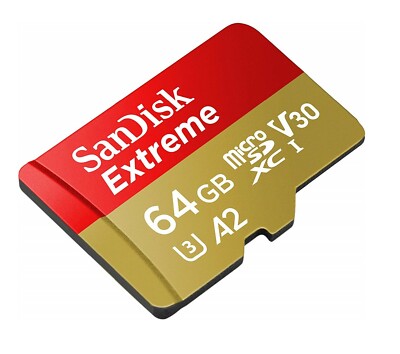 Sandisk Extreme 64GB Micro SD Memory Card GoPro MAX HERO9 HERO8