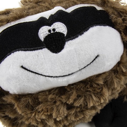 goDog PlayClean Sloth Squeaky Plush Dog Toy with Odor-Sloth (Brown) - Picture 6 of 7