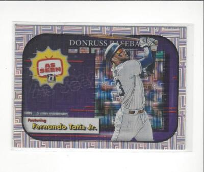 2020 Donruss As Seen Vector #1 Fernando Tatis Jr. Padres