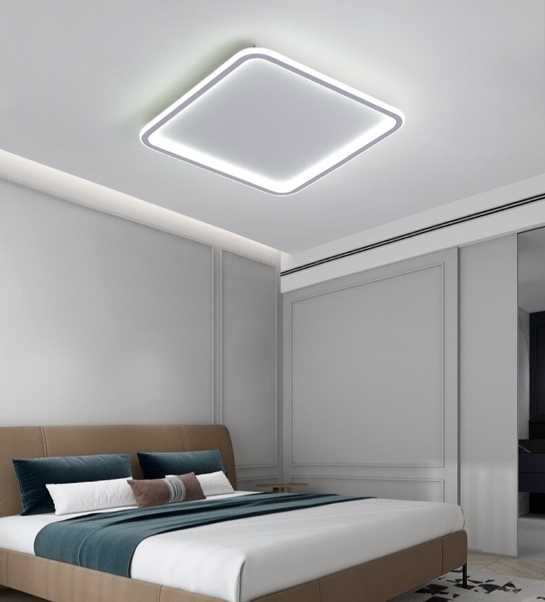 Lampada LED Soffitto Quadrata 50cm 50W | Design d'Interni Moderno