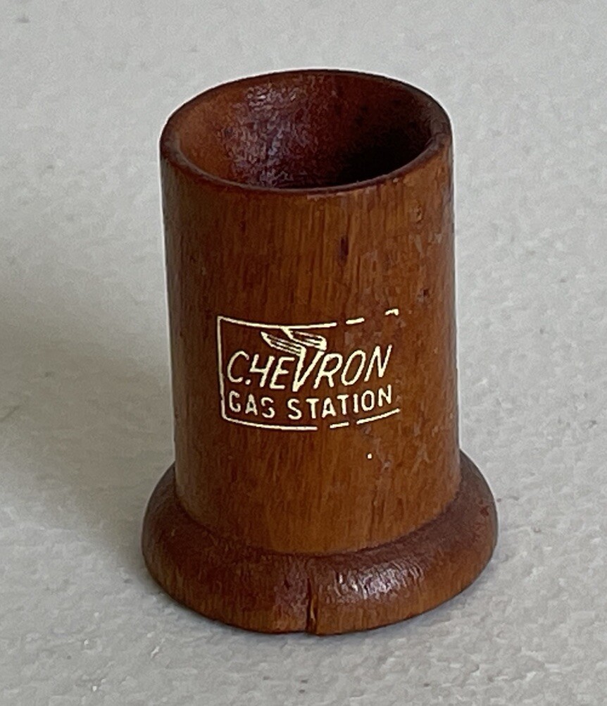 chevron cigarettes Vintage 1940’s CHEVRON Gas Station Snuffer Cigar Cigarette Ashtray Display  RARE