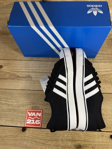NEW SZ 8.5-13: Adidas Men's Nizza Core Black Athletic Shoes: CQ2332 - Picture 6 of 7