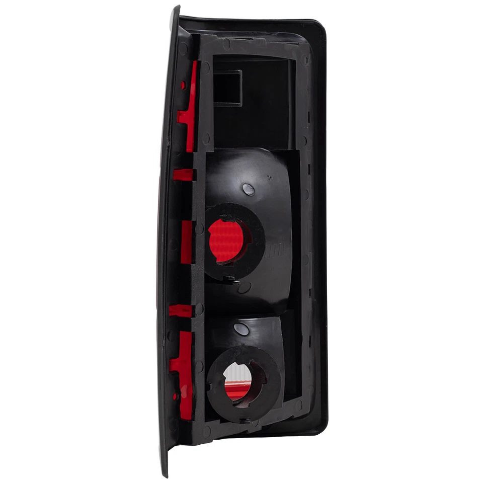 Par de luces traseras para Dodge Ramcharger Dakota Ram Truck luces traseras y biseles negros Foto 4 de 4