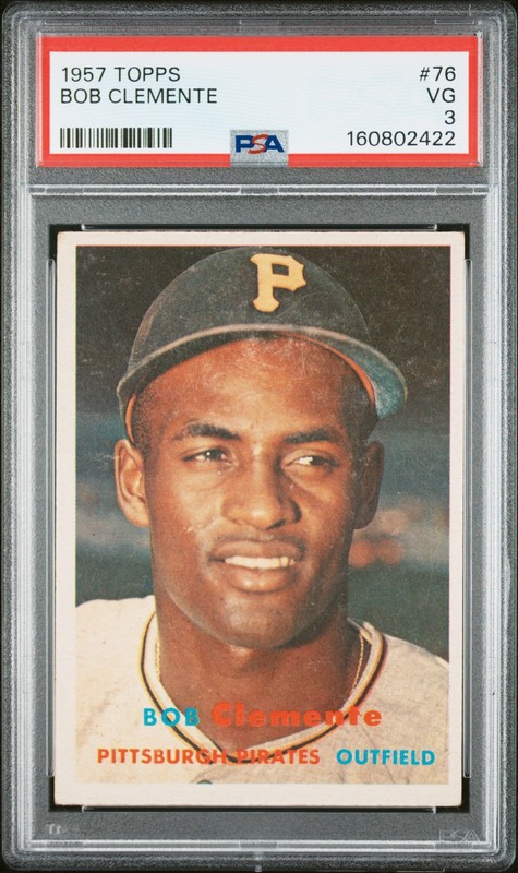 1957 Topps #76 Bob Clemente PSA 3