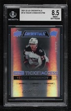 2021 Credentials Debut Ticket Access 300/799 Tier 2 Yegor Chinakhov BGS 8.5 0nr3