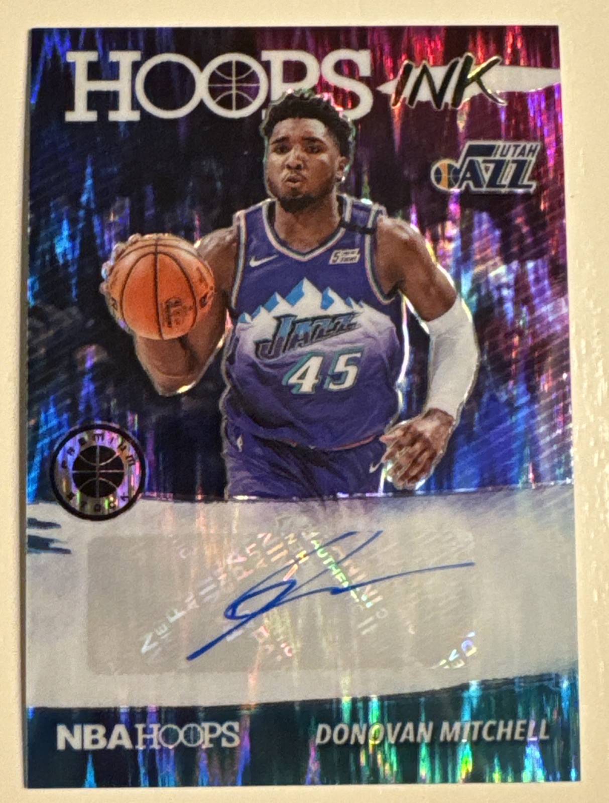 2019-20 Panini NBA Hoops Premium Stock - Hoops Ink Donovan Mitchell (AU)