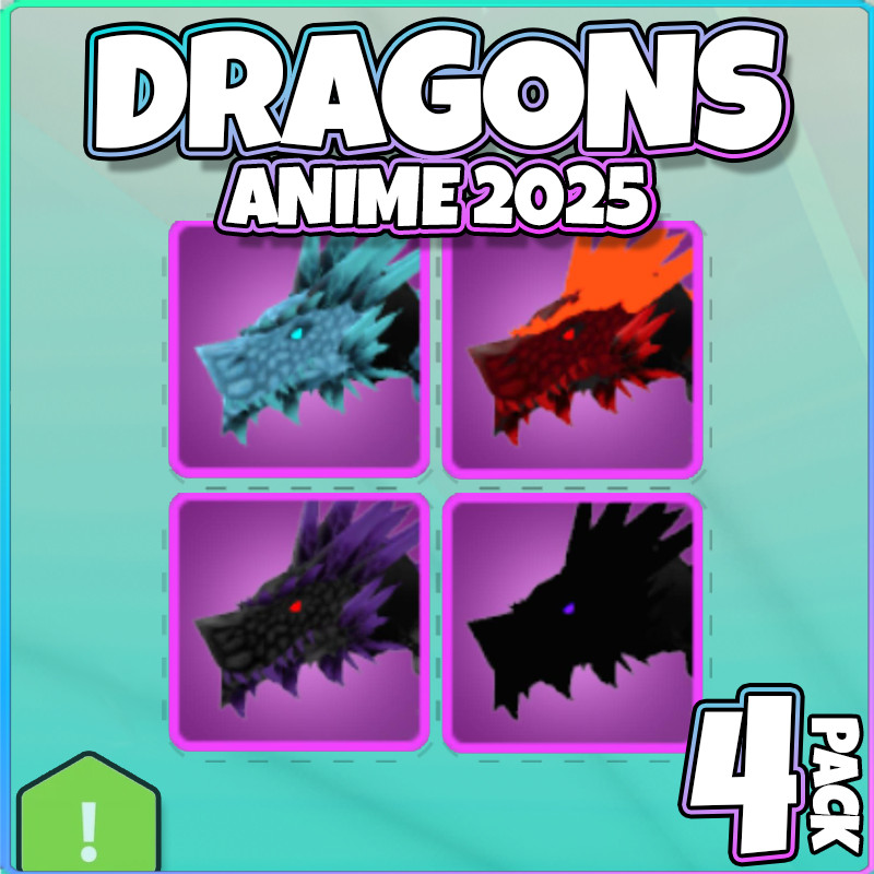 Roblox World Zero WZ - 4 Pack or Single Items - DRAGONS (Anime 2025)