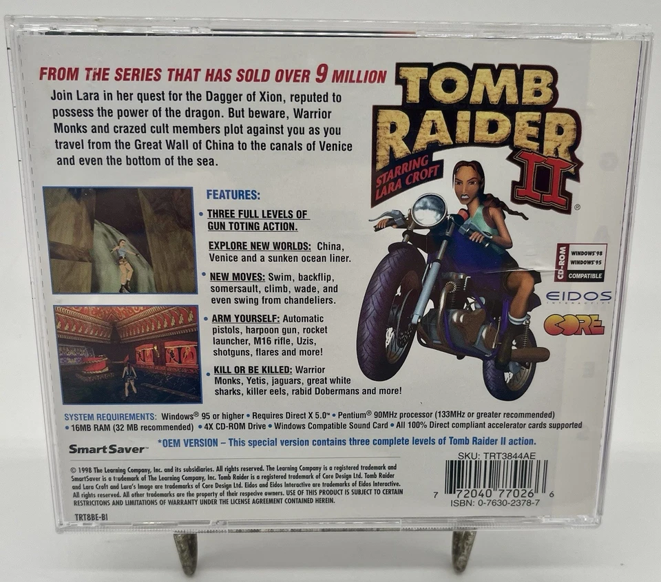 Tomb Raider II Starring Lara Croft para computador pessoal PC testado completo - Imagem 4 de 4