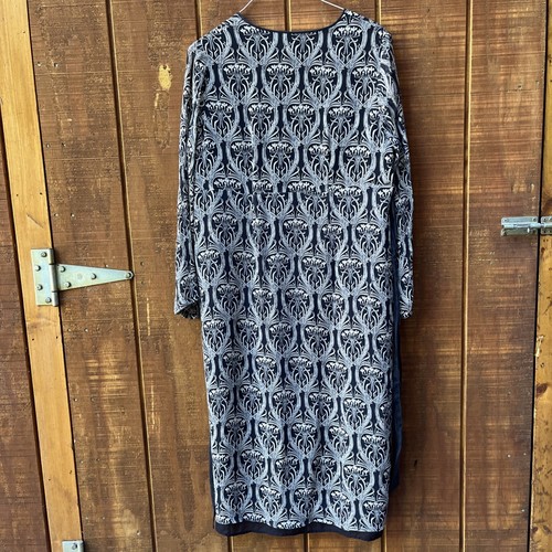 INC International Dress Size 14 Woman 100% Silk Lined, Geometric Floral on Black - Picture 10 of 12
