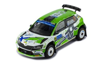 1:43 SKODA FABIA RALLY2 EVO #27 E.LINDHOLM ESTONIA 2022 IXO RAM863A.22