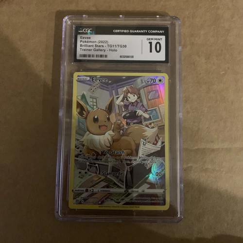 Eevee - Pokémon (2022) Brilliant Stars - TG11/TG30 - Trainer Gallery - CGC 10