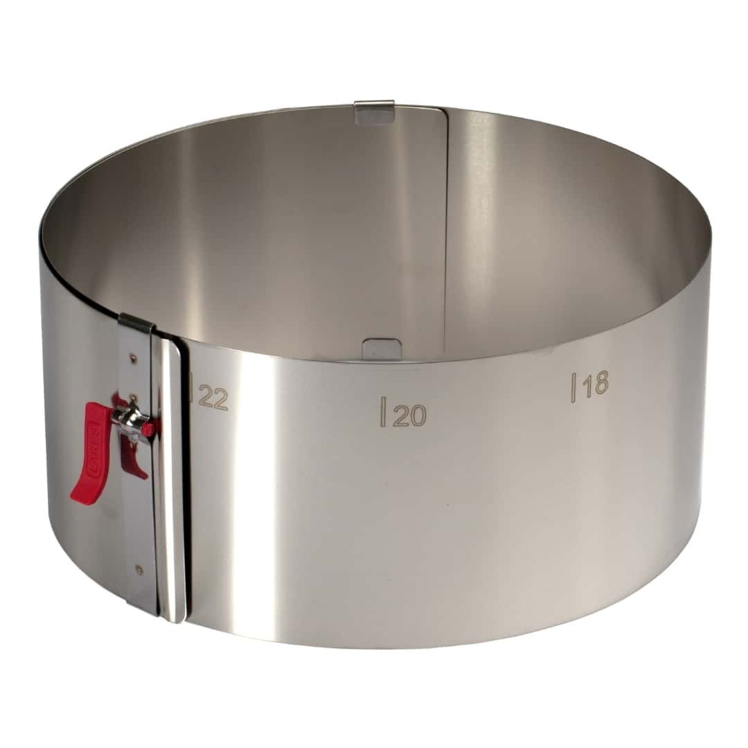 Adjustable Stainless Steel Cake Ring Ø 17-30 Cm H 10 Cm Eva - Mould