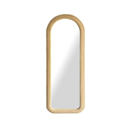 Espejo de pared Home ESPRIT marrón terciopelo Scandi 60x4x160cm moderno