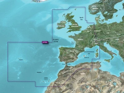 Garmin Bluechart Vision G2 VEU722L 2023 Europa Europa Costa Atlántica microSD+SD - Imagen 1 de 2