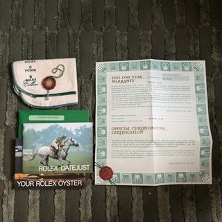 ROLEX DATEJUST 16030 WARRANTY PAPER BOOKLETS CLOTH HANG TAG SET