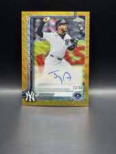 2025 Topps Chrome Gold Wave Refractor Jorbit Vivas Yankees Auto 23/50