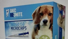 ONE 1 AKC REUNITE MICROCHIP DIY REGISTRATION With/COLLAR TAG DOGS CATS
