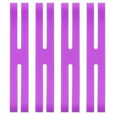 6 Inch H Band Silicone Rubber Bands, 5 Pcs Silicone Bands, Purple