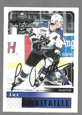 1999-00 Upper Deck Stanley Cup MVP Silver Script Hockey Luc Robitaille #85 NRMT