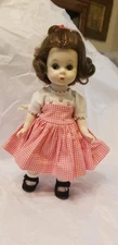 Vintage Madame Alexander-kins Bent Knee Walker Doll 1950's BKW in Tagged Dress