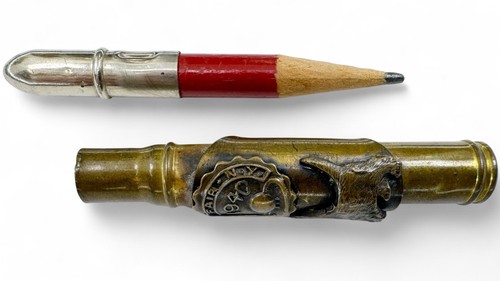 1940 New York World's Fair Trylon Perisphere Terrier Dog Brass Bullet Pencil - Picture 11 of 11