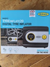 RING TYREINFLATE 20 Digital Tyre Inflator Air Compressor with Three Adaptors - 