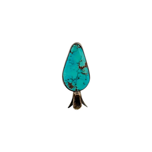 Navajo, Vintage, Pendant, Kingman, Sterling Silver, Navajo, 1 3/4“
