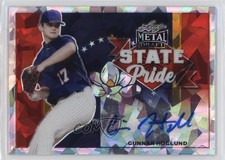 2021 Leaf Metal Draft State Pride Silver Crystals Gunnar Hoglund Auto 19ot