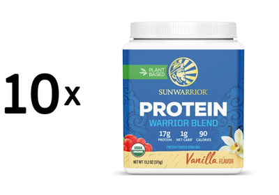 10 x Sunwarrior Warrior Blend Organic (375g) Vanilla (61,33 EUR/kg)