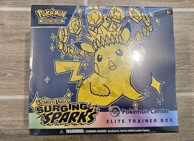 Surging Sparks Pokemon Center Elite Trainer Box - SV08 SEALED DENTS READ DESC