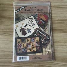 Little Quilts Little HOOKED RUGS Full Sized Patterns for Primitive Rugs LQC14