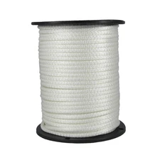 1/4 inch White Dacron Polyester Rope - 500 Foot Spool | Solid Braid - Industr...