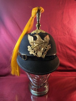 Vintage Boyd's Ski Club Ceremonial Parade Helmet Eagle Brass Plume Size 7 1/2...