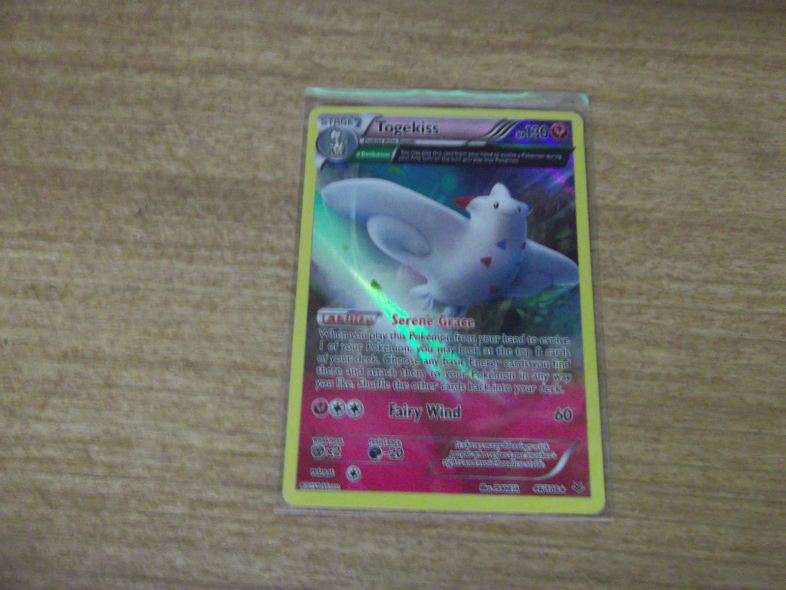 2015 Pokemon Card TCG Togekiss Roaring Skies 46/108 Full Art RARE * LP *