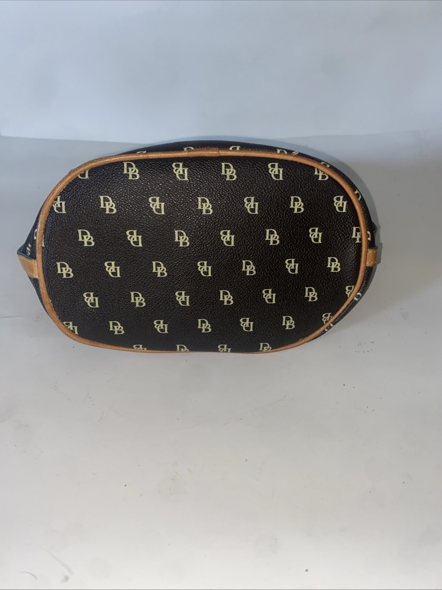 Dooney and Bourke Handbag Monogram logo, small handbag bucket purse shoulder View 5
