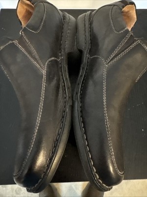Clarks Unstructured Loafers Mens 10.5 Black Leather 1825  display picture 3