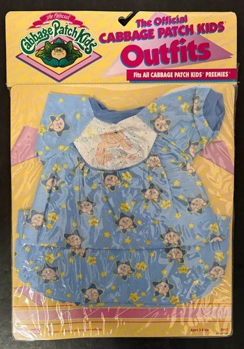1989 Hasbro #3917 Cabbage Patch Kids Outfits preemies NRFB