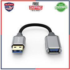 Short USB Extension Cable 6 Inch, USB a 3.0 Extender Male to Female Cord Braided