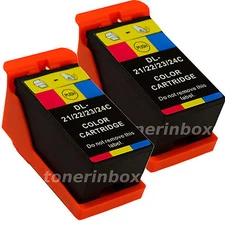 2 Pk Compatible Dell Y499D (Series 21) Color Ink For V313 V313w P513W