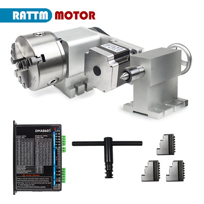 30mm Hole CNC 4th Axis Dividing head Rotary A axis For Metal +