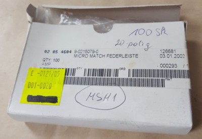 100 PCS OF AMP 9-0215079-0 Micro-Match Series 2.54mm 20 Way 2 Row Straight PCB