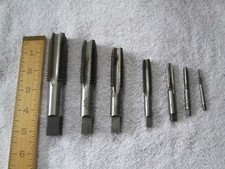 Set of 7 Taps 1/8" - 1" - NC Natl.Coarse - Greenfield Winter Morse etc - VGC