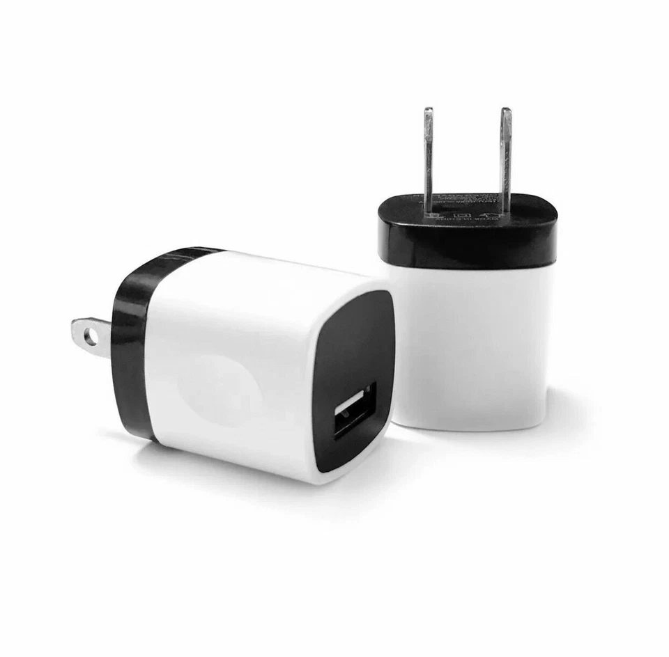 LOTE 100X Adaptador de Corriente USB Cargador de Pared para el Hogar Enchufe de EE. UU. Para iPhone 5 6S 7 Plus Foto 2 de 3