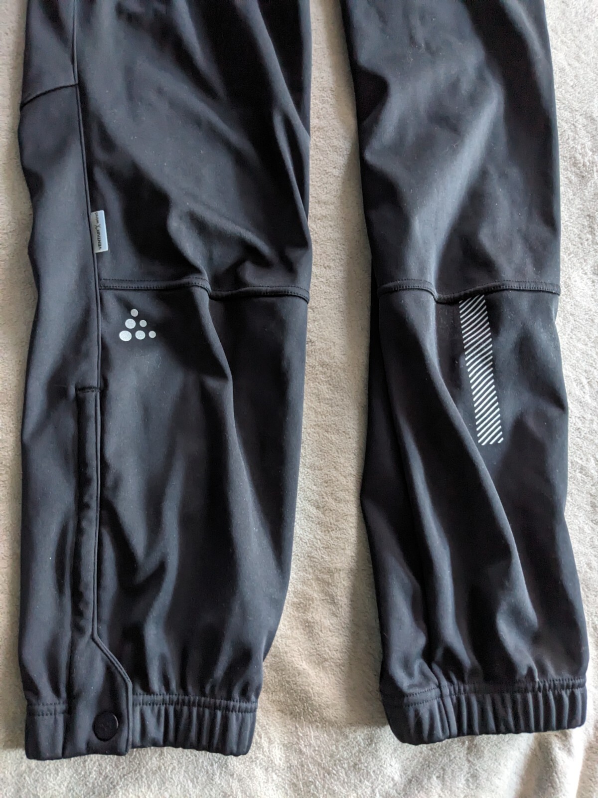 CRAFT VentAir X Fleece Lined Thermal Running Joggers Cycling Mens M