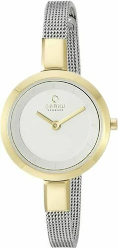 Caja de plata de plata Obaku Relojes de pulsera